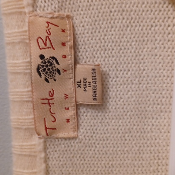 Vintage from the 1990s cardigan cream Turtle Bay - Picture 2 of 5